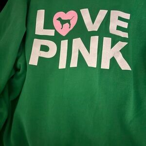 Victoria's Secret Green Love Pink Jacket